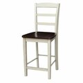 Fine-Line International Concepts  24 in. Madrid Counter Height Stool - Almond FI3002257